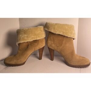 Anne‎ Klein I Flex Tan Fur Lined Women's Boots 7M